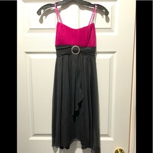 Cute pink and black formal dress • Juniors M